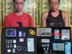 Polres Lumajang Amankan  Dua Tersangka Pengedar Sabu