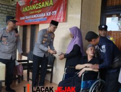 Kapolres Pamekasan Berikan Bantuan Kunjungi Purna Polri yang Sakit Menahun