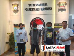 Polrestabes Surabaya Berhasil Ungkap Peredaran Narkoba, Dua Tersangka Berkedok Juru Parkir Diamankan