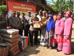 Hari Bhayangkara ke-77 Bahagianya Mbah Wakijah Terima Program Bedah Rumah Dari Polres Trenggalek
