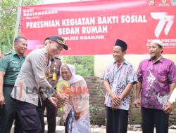 Tepati Janji, Kapolres Nganjuk Serahkan Kunci Bedah Rumah Sebelum 1 Juli 2023