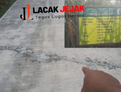 Proyek Jalan Rabat Beton  Baru Selesai Dikerjakan Sudah Banyak Mengalami Kerusakan