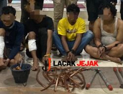 Tersangka Komplotan Pencuri Kabel PLN Berhasil Diamankan Polres Gresik 