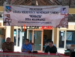 Adanya Pelatihan Membatik Bersama Pelaku UMKM Desa Mojowangi Jombang,” Ini Pesan Camat 