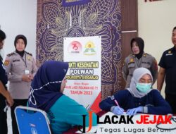 Polwan Polresta Sidoarjo Gelar Bakti Kesehatan di Rutan Perempuan Kelas II A