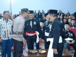 Wujudkan Situasi Kondusif, Kapolres Pasuruan Pimpin Pengamanan Pengesahan Calon Warga Baru PSHT