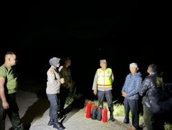 Gercep, Polisi Bersama TNI dan KRPH Berhasil Padamkan Karhutla di Gunung Lingga Probolinggo