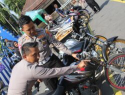 Polres Kediri Kota Amankan Puluhan Motor Knalpot Brong Diduga Untuk Balap Liar