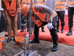 Kapolda Jatim Tanda Tangani Prasasti dan Peletakan Batu Pertama Pembangunan Gedung TS Polres Madiun