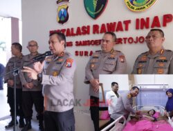 Jelang Operasi, Kapolda Jatim Beri Semangat Cyntya Gadis Viral Penjual Peyek di Surabaya