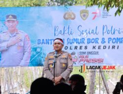 Antisipasi Dampak El Nino, Polres Kediri Beri Bantuan Sumur Bor dan Pompa Air Untuk Warga Gurah