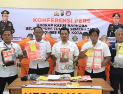 Polres Kediri Kota Berhasil Amankan 8 Tersangka Hasil Ungkap 6 Kasus Narkoba