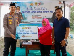 Kapolres Jombang Berikan Bantuan Sumur Bor dan Polpa Air Kepada SLB Hardika Bhakti Peterongan