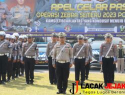 Kapolres Jombang Pimpin Apel Gelar Pasukan Operasi Zebra Semeru 2023