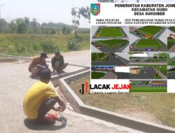 Masyarakat Desa Sukoiber Bersyukur Adanya Pembangunan Pavingisasi dan Drainase Di lapangan
