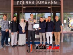 Pemilu Damai, Aman dan Kondusif, Polres Jombang Jalin Silaturahmi Dengan KPUD