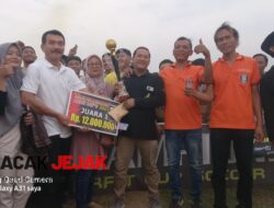 Final Sepak Bola Arpit Cup Soccer Berjalan Lancar Begini Pesan Kepala Desa H. Ahmad Yani