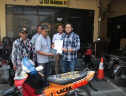 Ditemukan Berkat Aplikasi ILMU Semeru, Polres Nganjuk Serahkan Motor kepada Pemilik