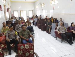 Puluhan Jemaat Umat Kristiani di Kabuh Ikuti Kegiatan Minggu Kasih Polres Jombang