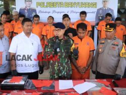 Polresta Banyuwangi Amankan 11 Tersangka dalam Serangkaian Kasus Kriminal