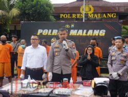 Dua Pekan, Polres Malang Berhasil Ungkap 18 Kasus Pencurian dan Amankan 10 Tersangka
