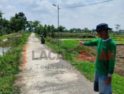 Poktan Losari Desa Mejoyolosari Gudo Jombang Berterimakasih Atas Adanya Bantuan Jalan Usaha Tani