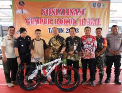 Satpol PP Jombang dan Bea Cukai Kediri Sosialisasi Gempur Rokok Ilegal di Kecamatan Peterongan