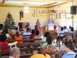 Puluhan Jemaat Gereja Kristen Jawi Wetan Capas Ploso Pasamuan Ikuti Minggu Kasih Polres Jombang