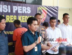 Polres Kediri Berhasil Amankan Dua Pria Tersangka Spesialis Curanmor