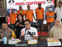 Polrestabes Surabaya Amankan Empat Orang Tersangka Kasus Pencabulan Anak Dibawah Umur