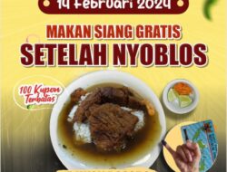 Asyik! Nyoblos Saat Pemilu di Jombang Dapat Bonus Ribuan Porsi Makan Gratis