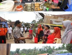 Pj Bupati Jombang Sugiat Berikan Bantuan Dan Memotivasi Warga Desa Sambirejo Yang Terdampak Tanah Gerak