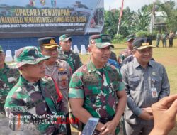 Dandim 0814 Jombang Dampingi Kasdam V Brawijaya Tutup TMMD ke 120 Di Desa Panglungan 