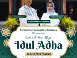 PJ Bupati Jombang Sugiat Mengucapkan Selamat Hari Raya Idul Adha 1445 H