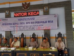 Bawaslu Jombang Lakukan Sosialisasi Netralitas Kepala Desa, BPD Dan Perangkat Desa Pada Pilkada Serentak Tahun 2024