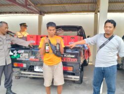 Polsek Kabuh Jombang Gagalkan Pengiriman Ratusan Botol Miras Berbagai Merk Antar Wilayah