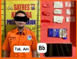 Polres Nganjuk Berhasil Tangkap Pengedar Narkoba Jenis Sabu di Kelurahan Warujayeng