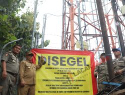 Lantaran Tidak Ada Izin Sebuah Tower BTS Disegel Oleh Pemda Jombang Sesuai Perda No 1 dan No 6 Tahun 2024