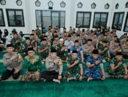 Tingkatkan Sinergitas, Polres Jombang Bersama TNI Gelar Buka Puasa Bersama