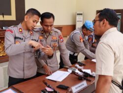 Cegah Penyalahgunaan,Senpi dan Amunisi Wakapolres Jombang Pimpin Langsung Lakukan Pemeriksaan