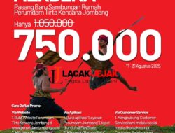 Perumdam Tirta Kencana Jombang Berikan Promo Pasang Baru Hanya Rp.750.000 Di Bulan Agustus 2025