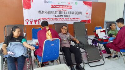 Perhutani KPH Jombang Peringati Bulan (K3) Nasional 2026 Dengan Aksi Donor Darah 28 Kantong Berhasil Dikumpulkan 