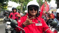 Sejumlah Kader dan Simpatisan  PDI.P Jombang Konvoi Motor ke Kota Blitar Peringati Bulan Bung Karno