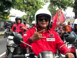 Sejumlah Kader dan Simpatisan  PDI.P Jombang Konvoi Motor ke Kota Blitar Peringati Bulan Bung Karno