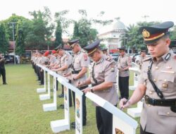 Kapolres Jombang Pimpin Sertijab Kasat Reskrim dan Sejumlah Kapolsek Jajaran